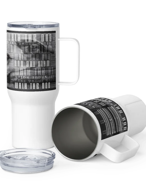 Walk the Dog True Crime Text Overlay Travel Mug product image (16)