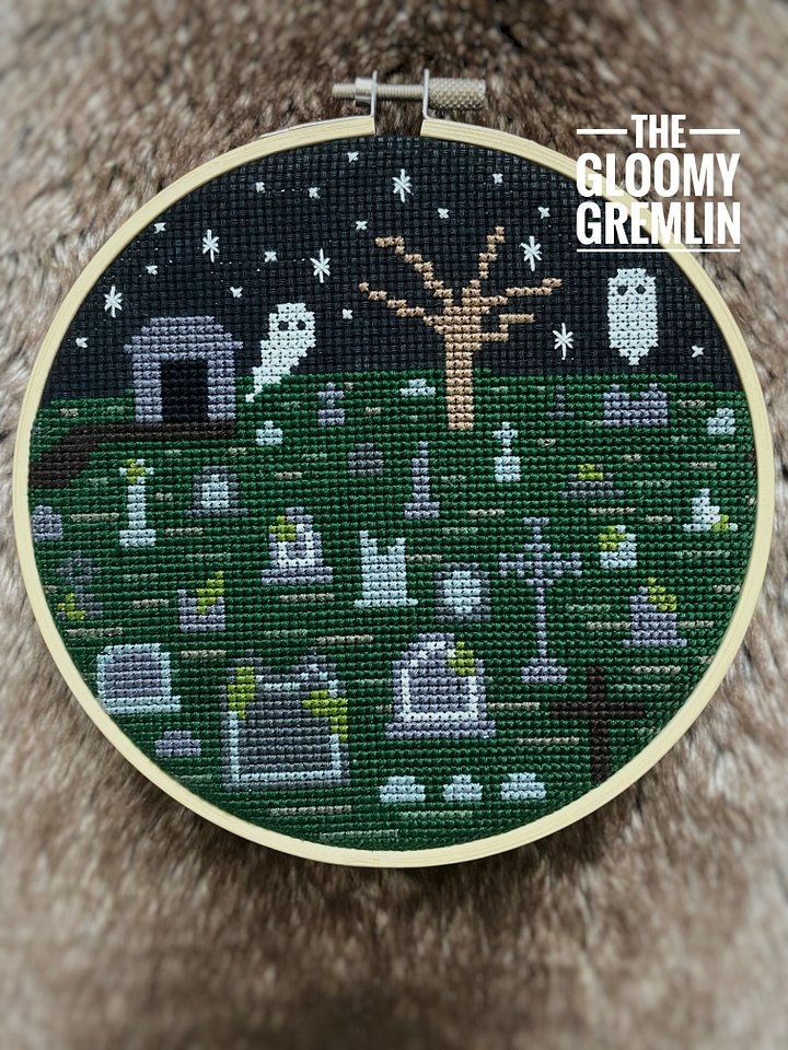 Graveyard - Cross Stitch Pattern product image (1)