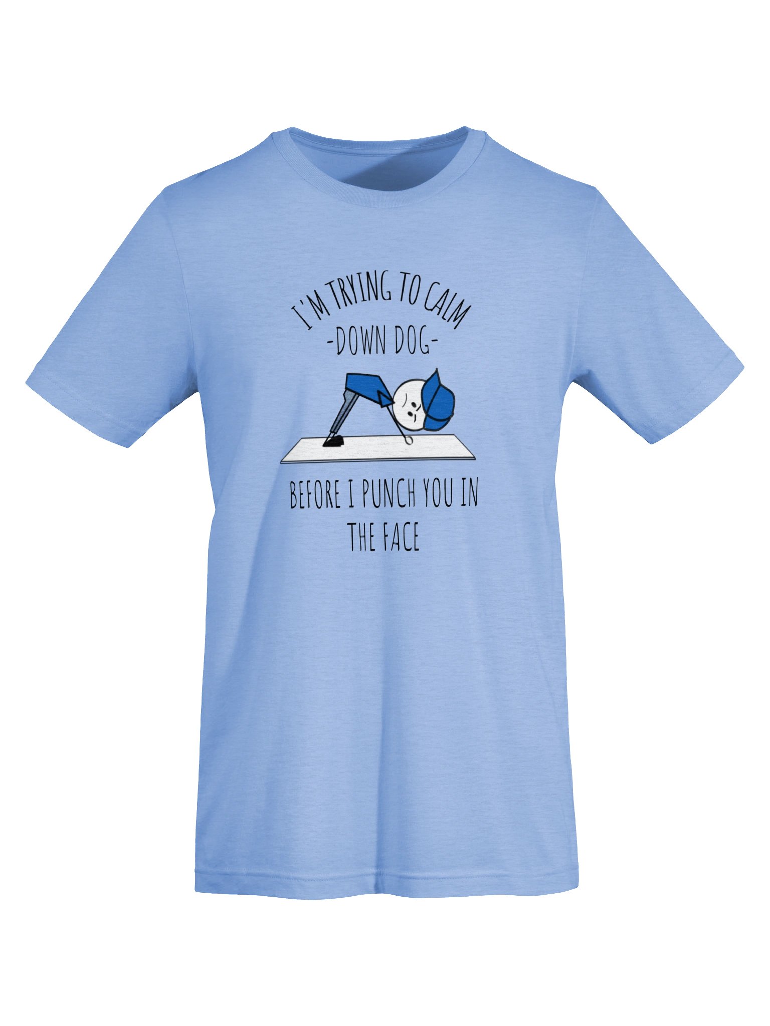 Calm Down Dog Funny Yoga Tee product image (25)