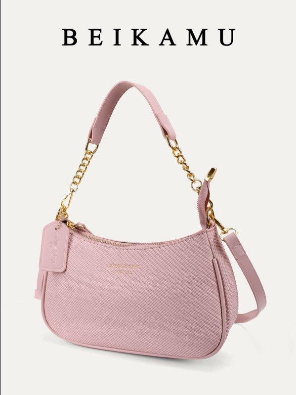ADLEST 1pc Solid Color PU Leather Shoulder Bag For Women, Versatile Crossbody Bag For Commuting, Adjustable Shoulder Strap product image (4)