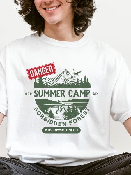 Forbidden Forest Magical Summer Camp Vintage Cozy Fall Shirt product image (6)