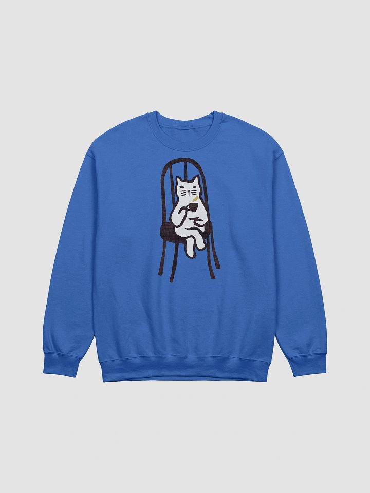 Afternoon tea with cat graphic sweatshirt product image (9)