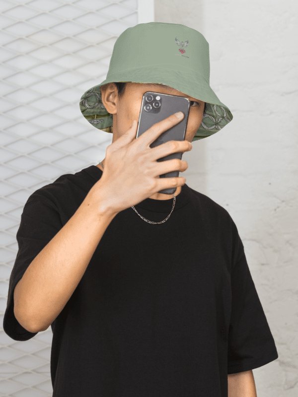 Reversible Lucky Bamboo Painted Bucket Hat product image (2)