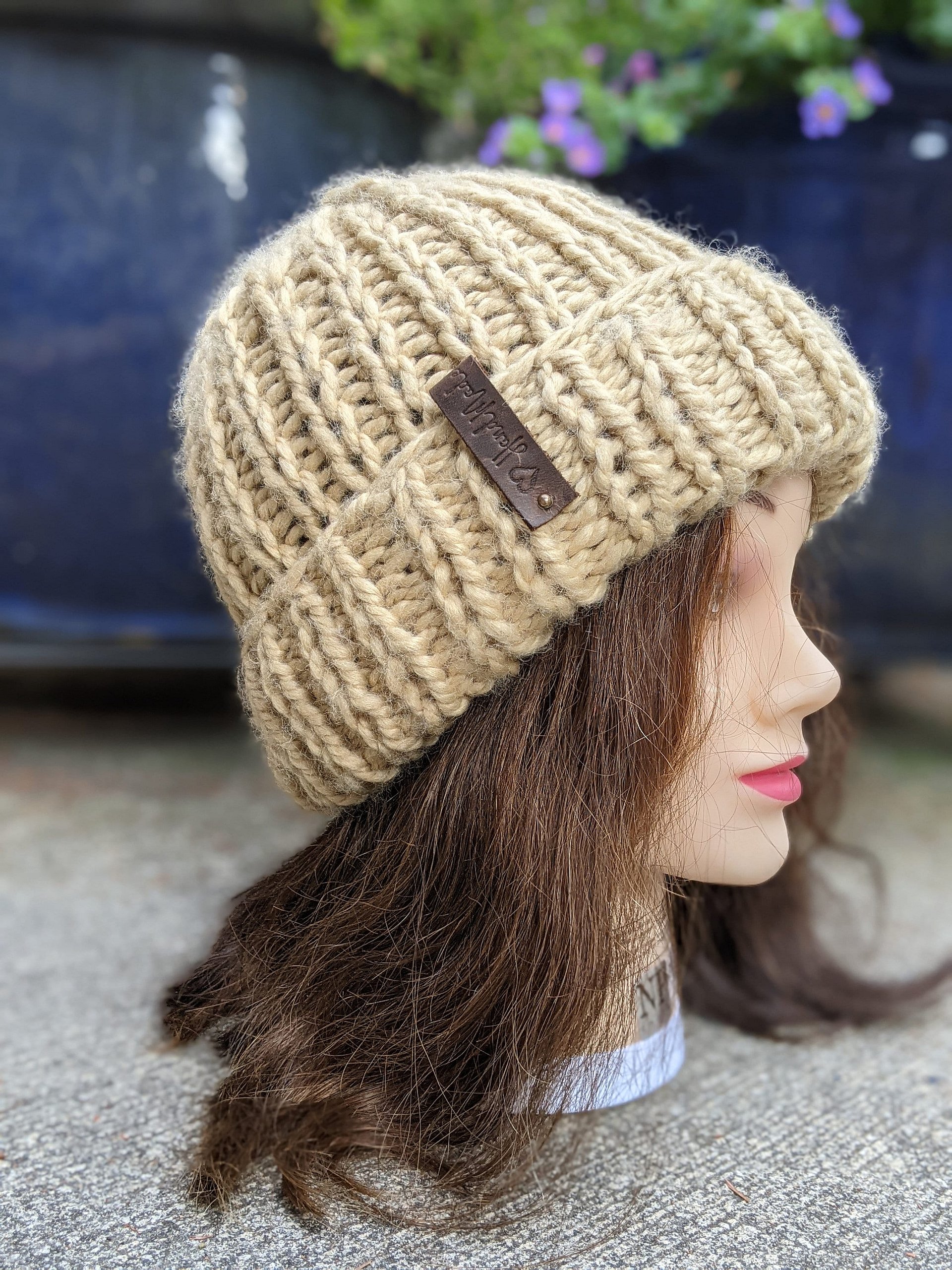 Double Brim Bulky Hat Knitting Pattern product image (2)