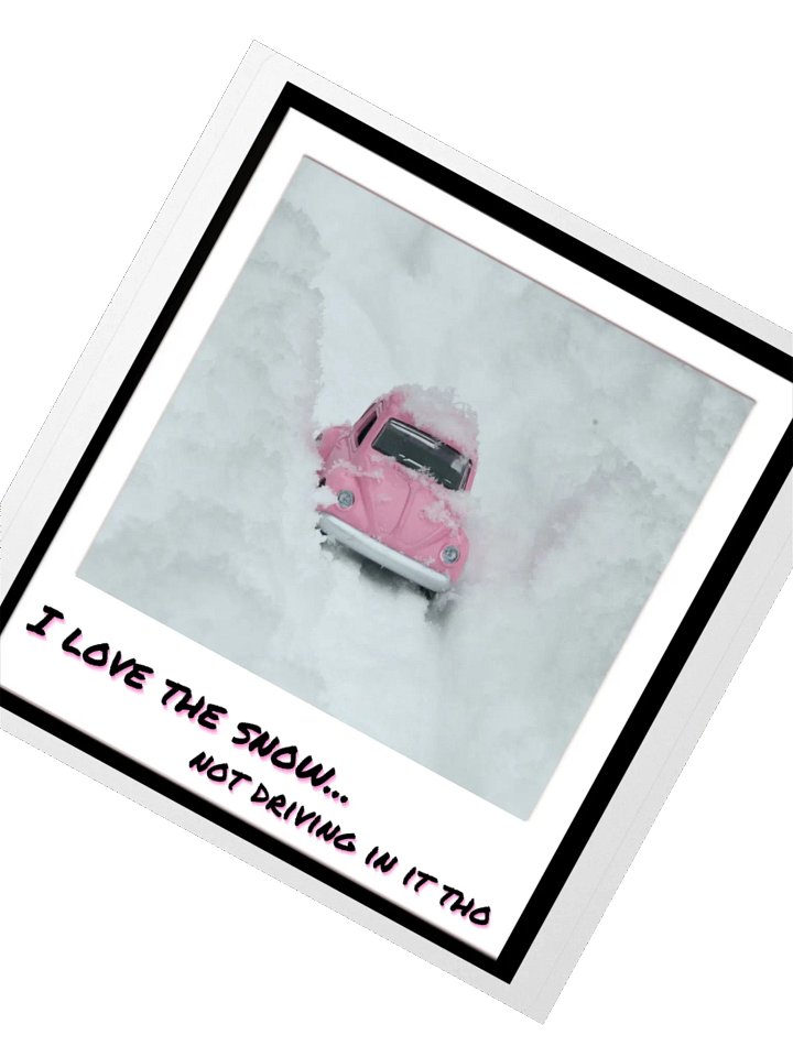 Car in the Snow Sticker product image (2)