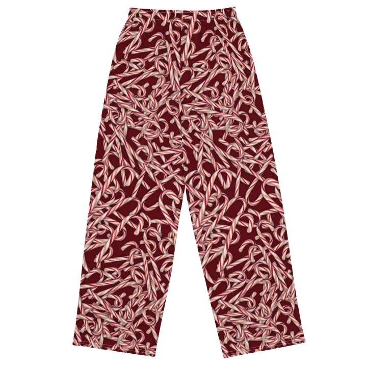 Candy Cane Pattern Wideleg Pants product image (1)