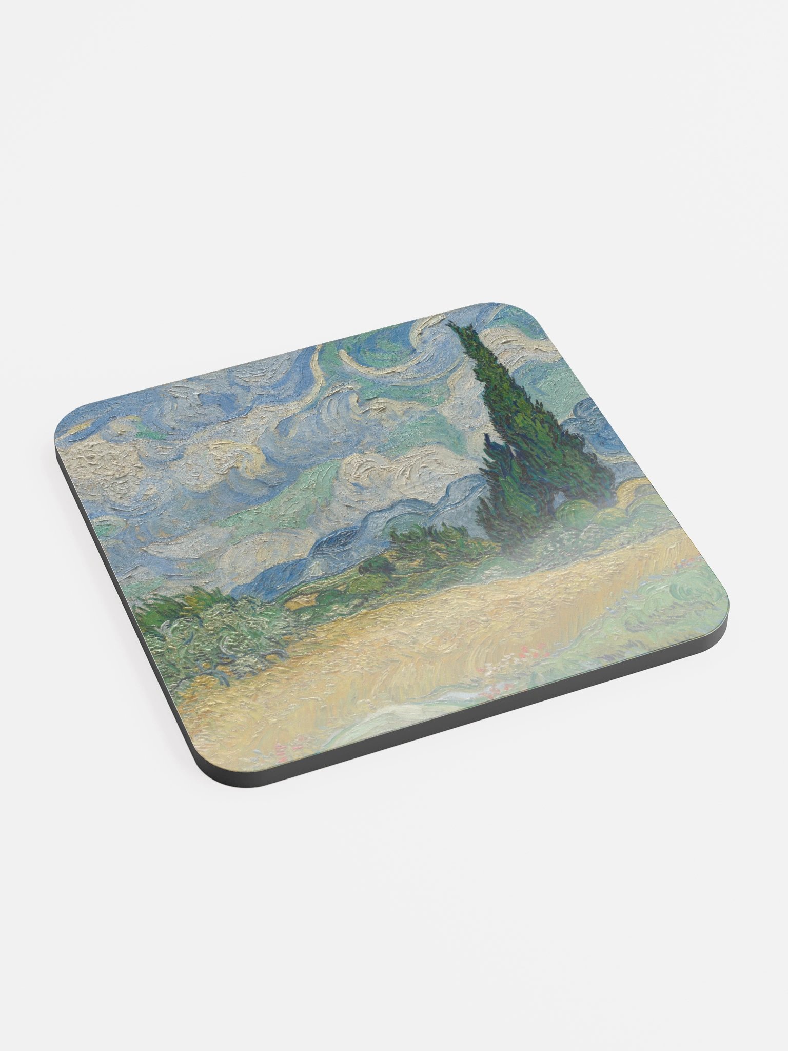 Wheat Field with Cypresses (Vincent van Gogh) Coaster product image (3)