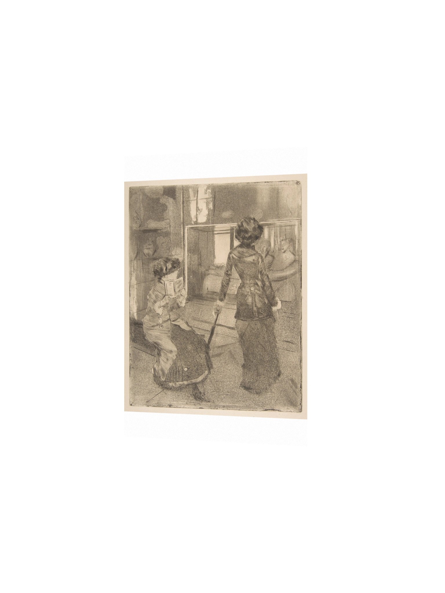 Degas, Mary Cassatt at the Louvre: The Etruscan Gallery — Fine-Art Poster product image (3)