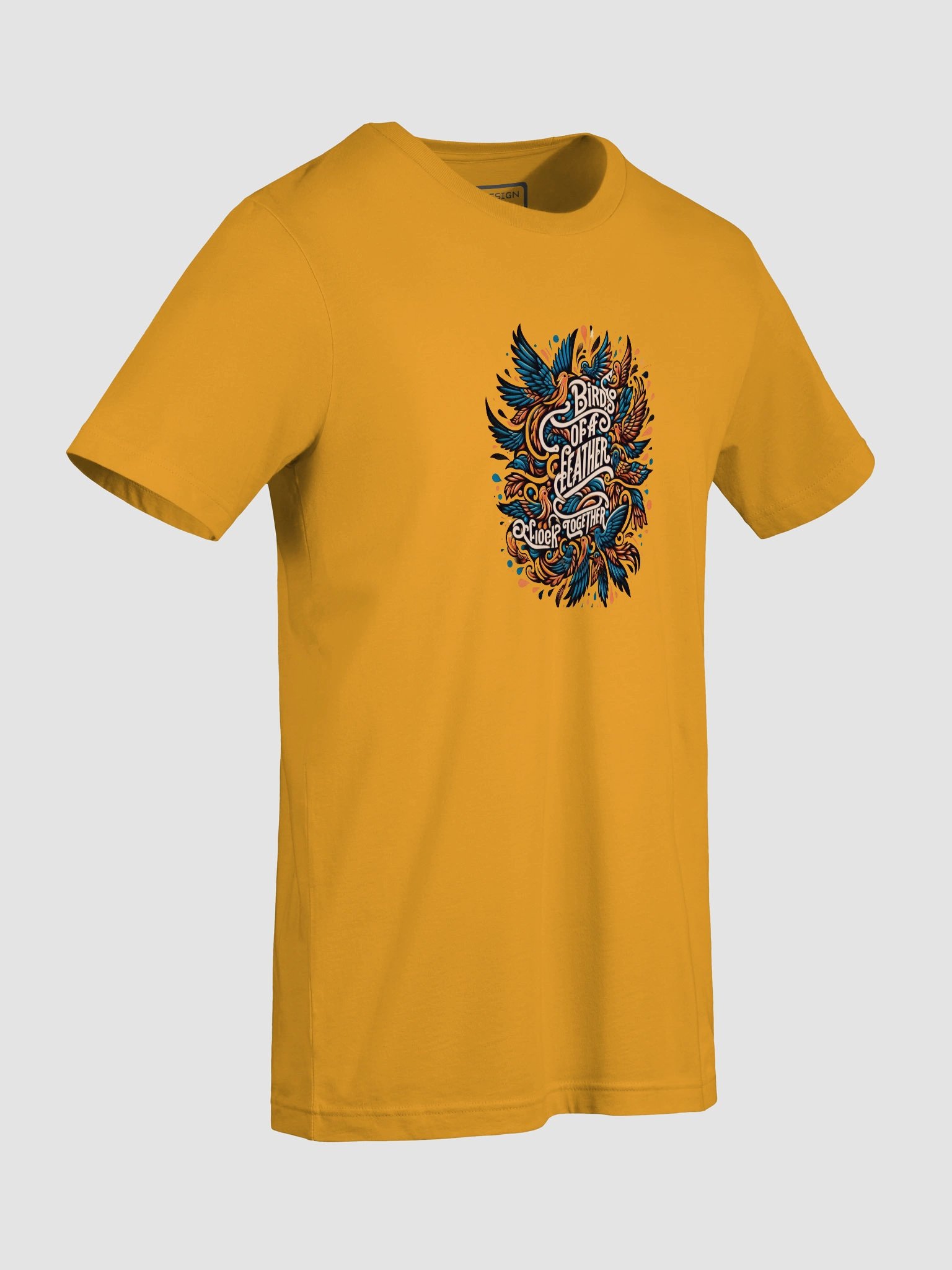 Birds of a Feather T-Shirt - Typographic Art product image (9)