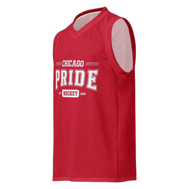 Chicago Pride Hockey Mesh Tank Top (Red Version) product image (1)