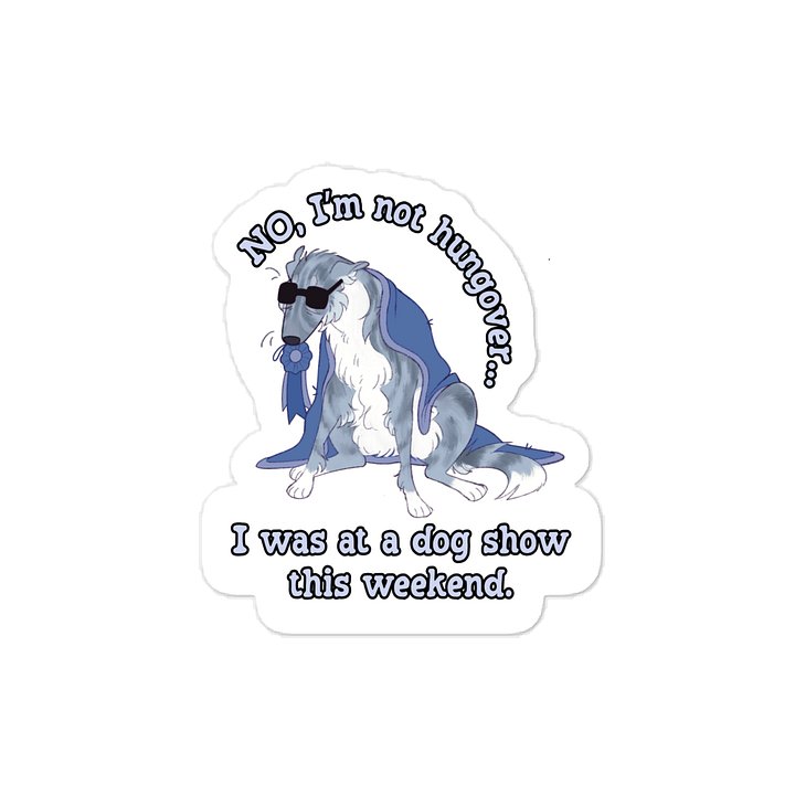 Dog Show Hangover - Silver Brindle Rosette product image (1)