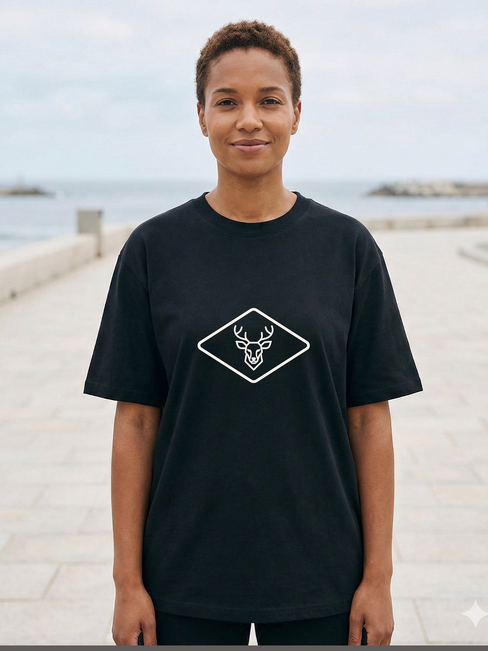 Deer Icon T-Shirt — Calm Strength Series product image (3)