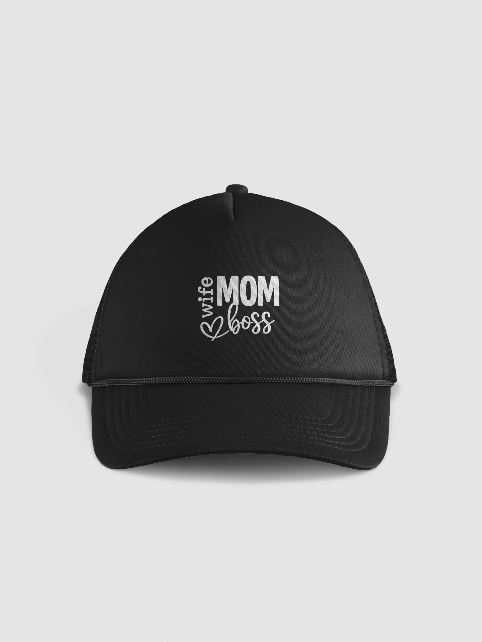Wife Mom Boss Hat | Empowering Gift for Moms | Bold Typography | Mother’s Day Hat product image (1)