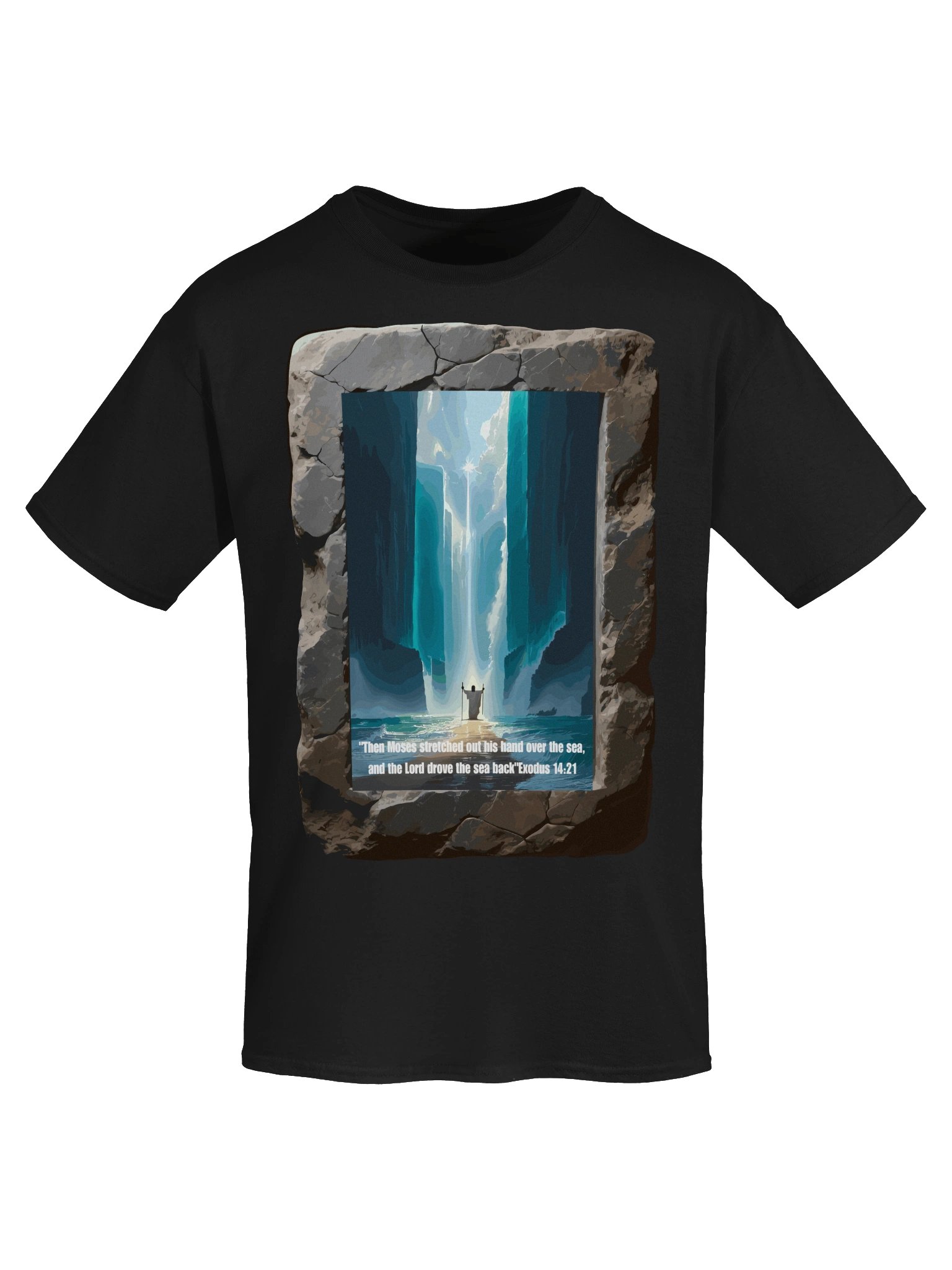 Exodus 14:21 Moses and the Parted Sea Tee product image (5)