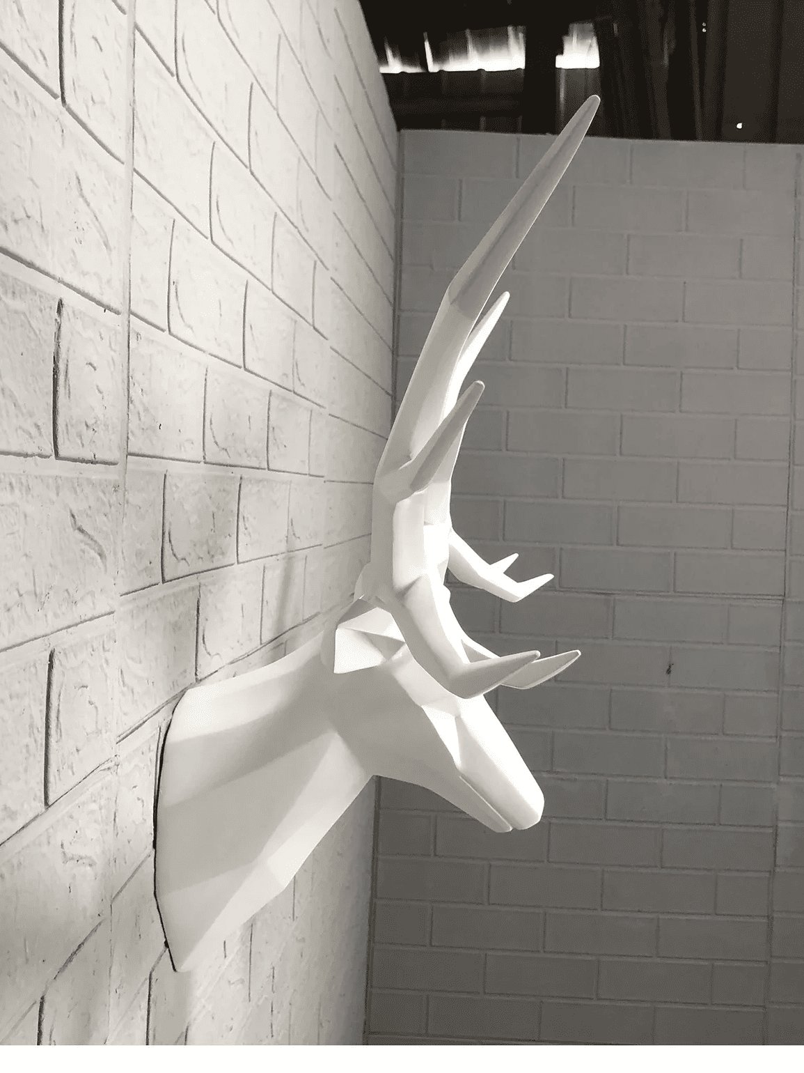 XL Modern Stag Wall Mount — Large Resin Deer Antler Sculpture product image (9)