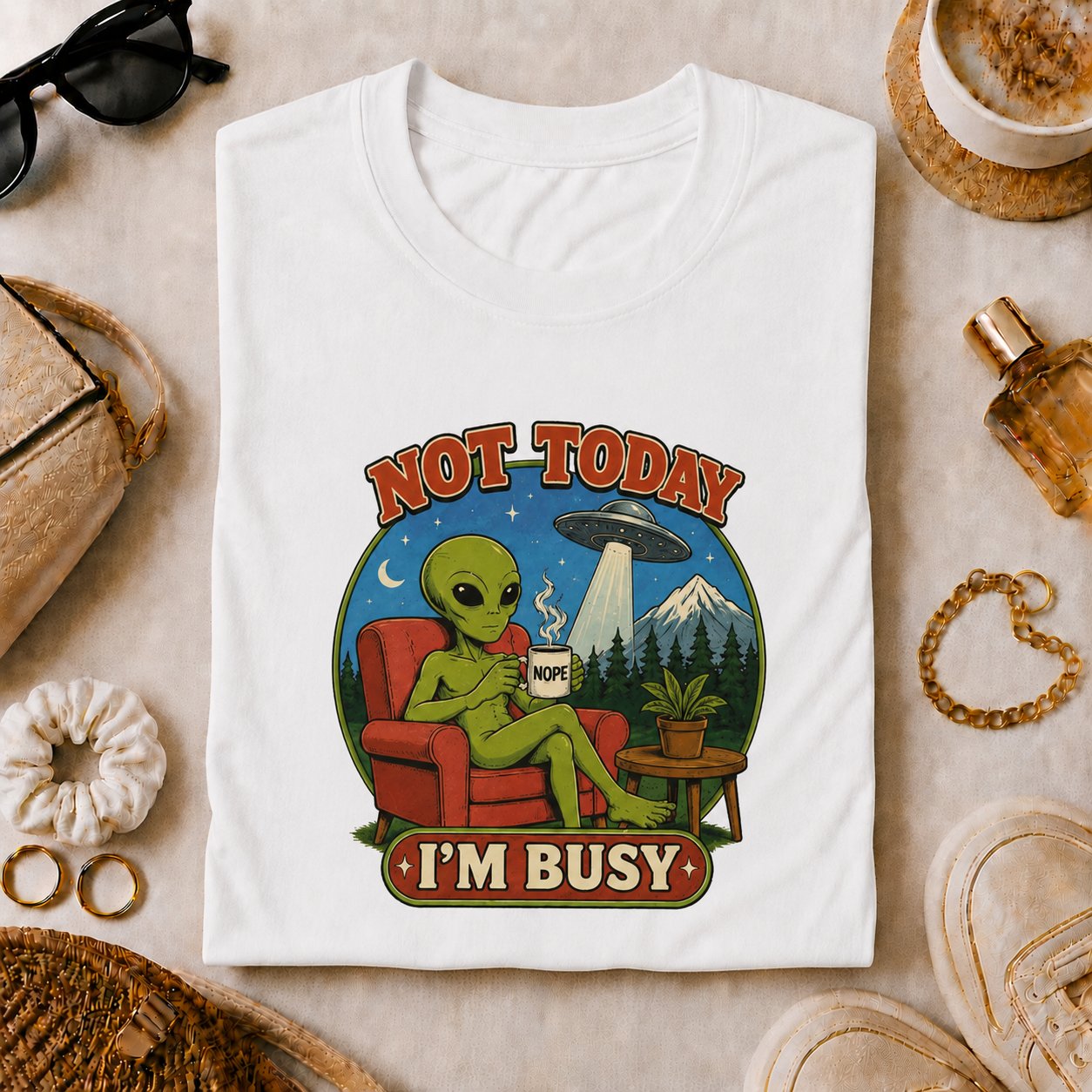 Not Today. I'm Busy Tee product image (1)