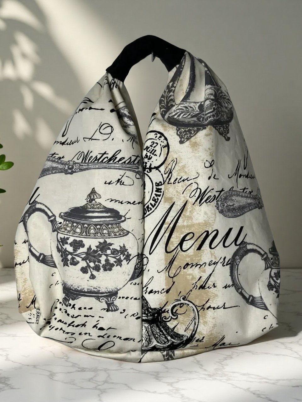 French Bistro (Menu & Teapots)- Grab N Go Small Tote product image (1)