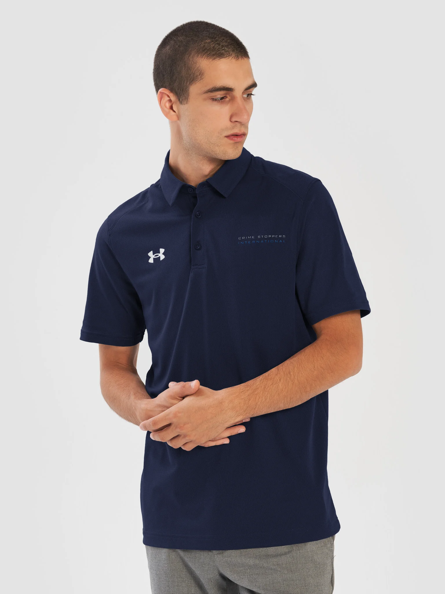 Crime Stoppers International Navy Polo product image (5)