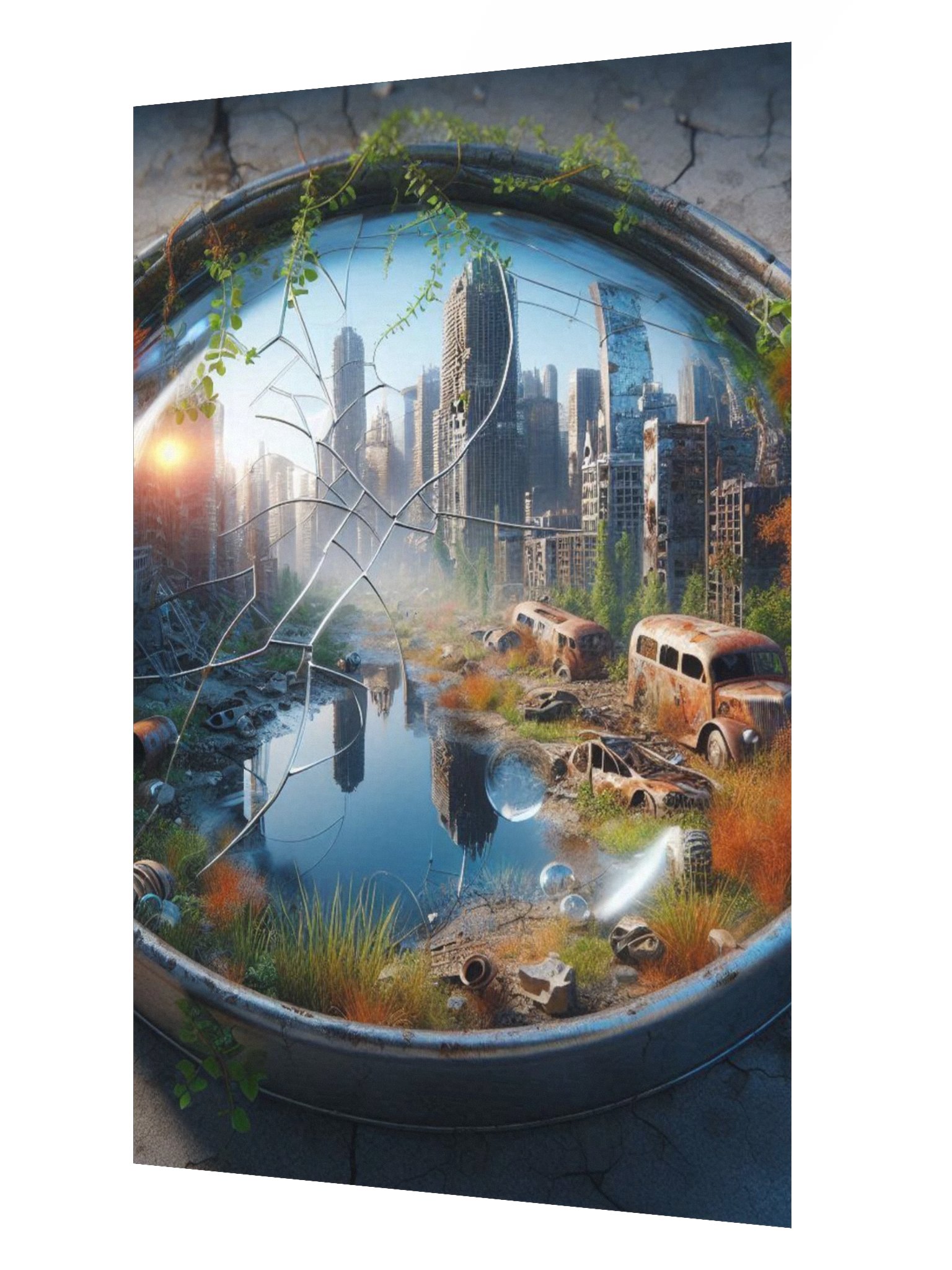 Post-Apocalyptic Reflection Enhanced Matte Paper Poster product image (6)