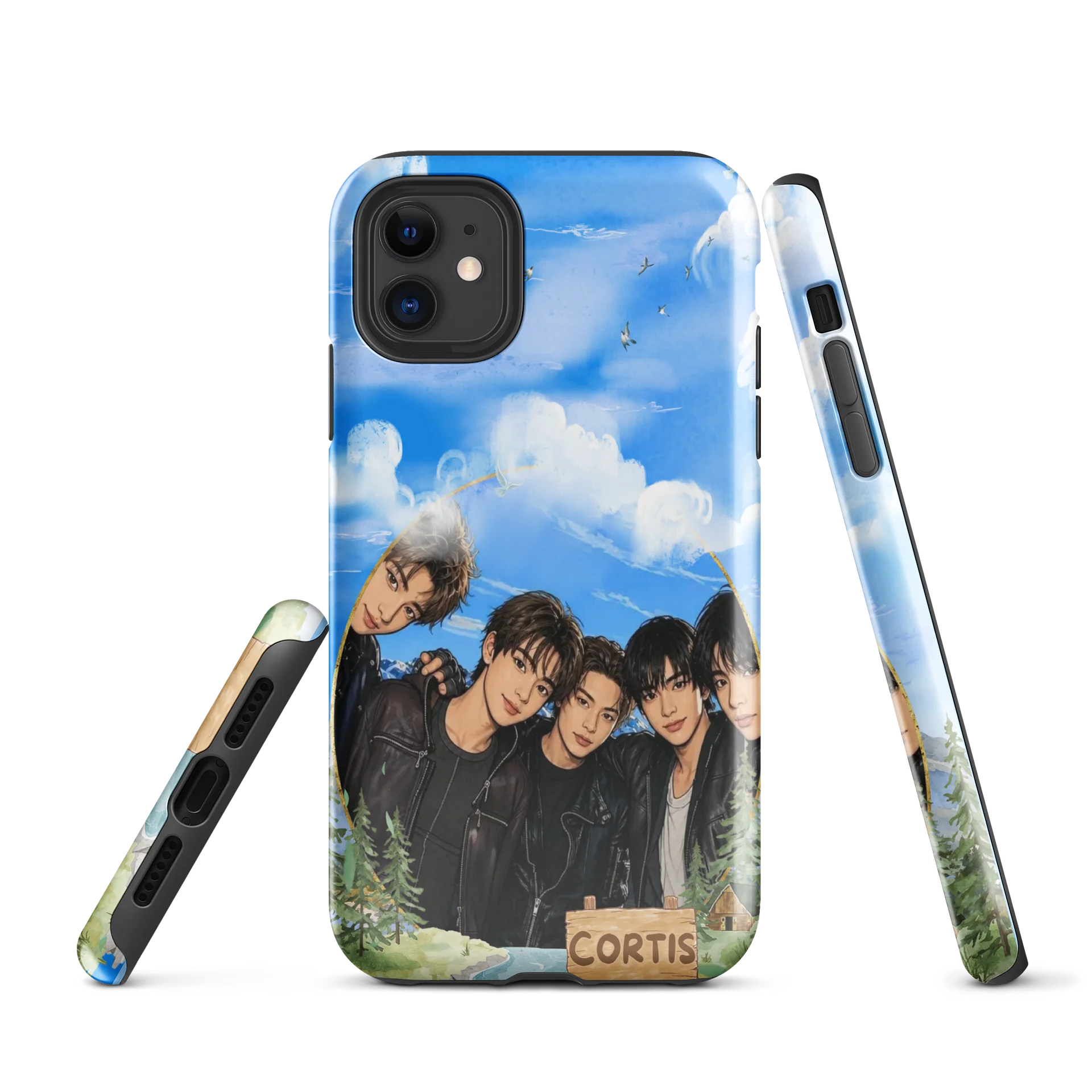 CORTIS Illustrated Sky Tough iPhone Case product image (1)