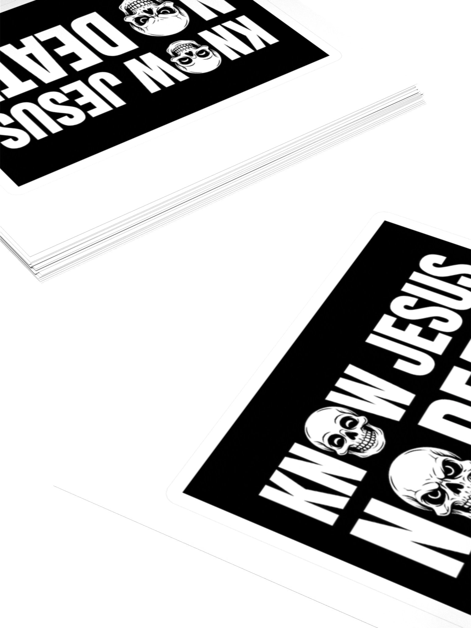 Know Jesus No Death Classic Sticker product image (8)