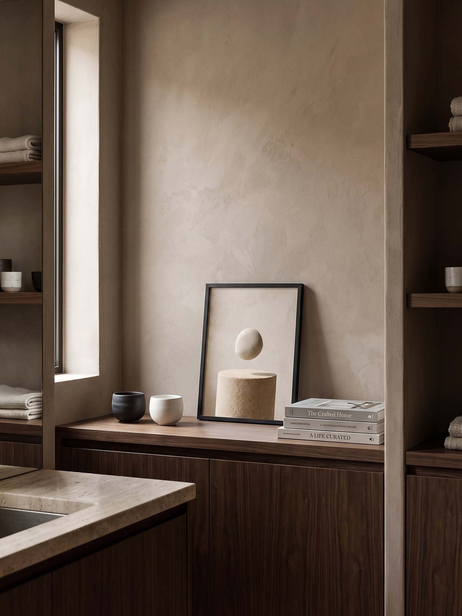 The Floating Stone - Surrealist Sculptural Wall Art product image (49)