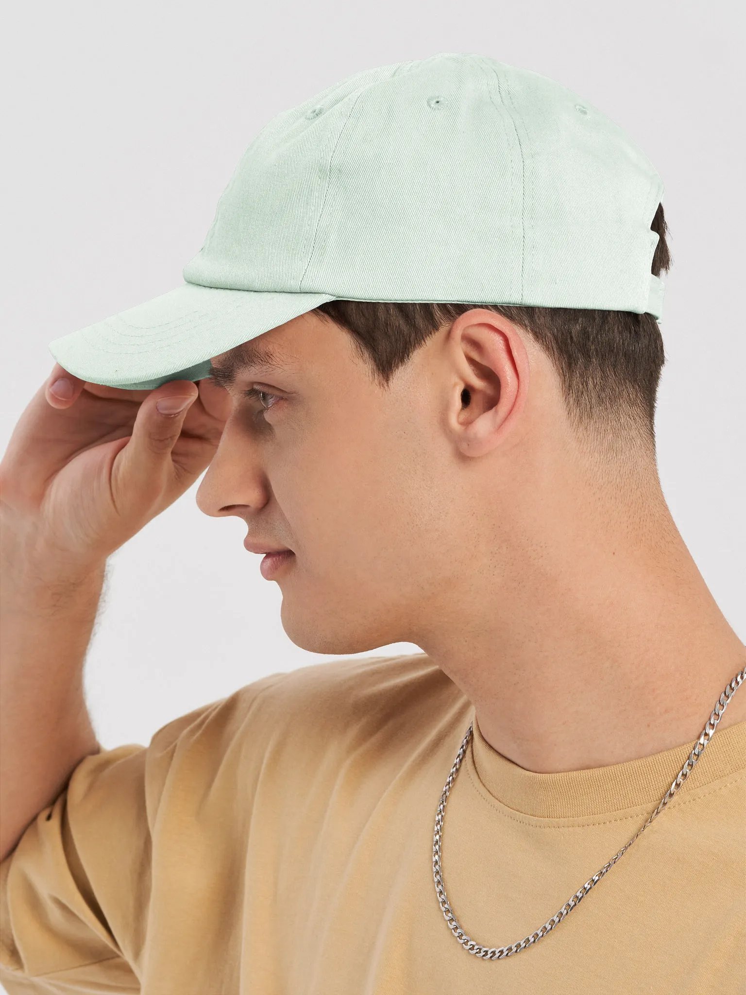 Beechfield Pastel Dad Hat - TDS Embroidered Low Profile Cap in Pastel Lemon, Pink, Blue, and Mint product image (8)