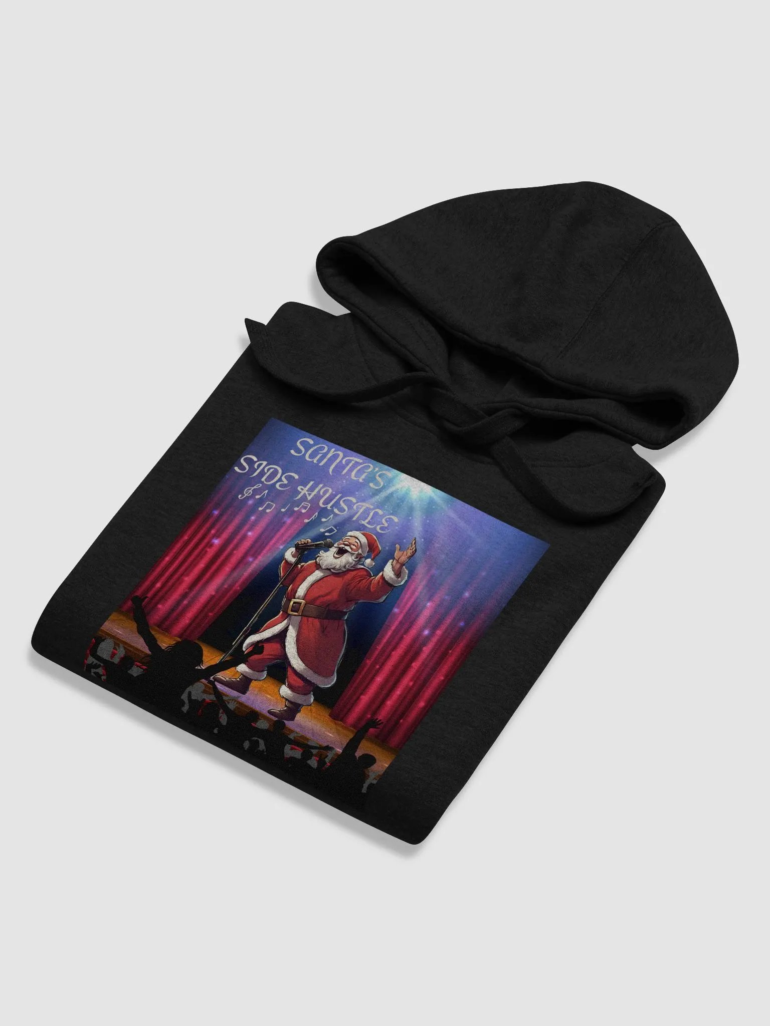 Side Hustle Santa, Karaoke Singing Santa Hoodie product image (34)