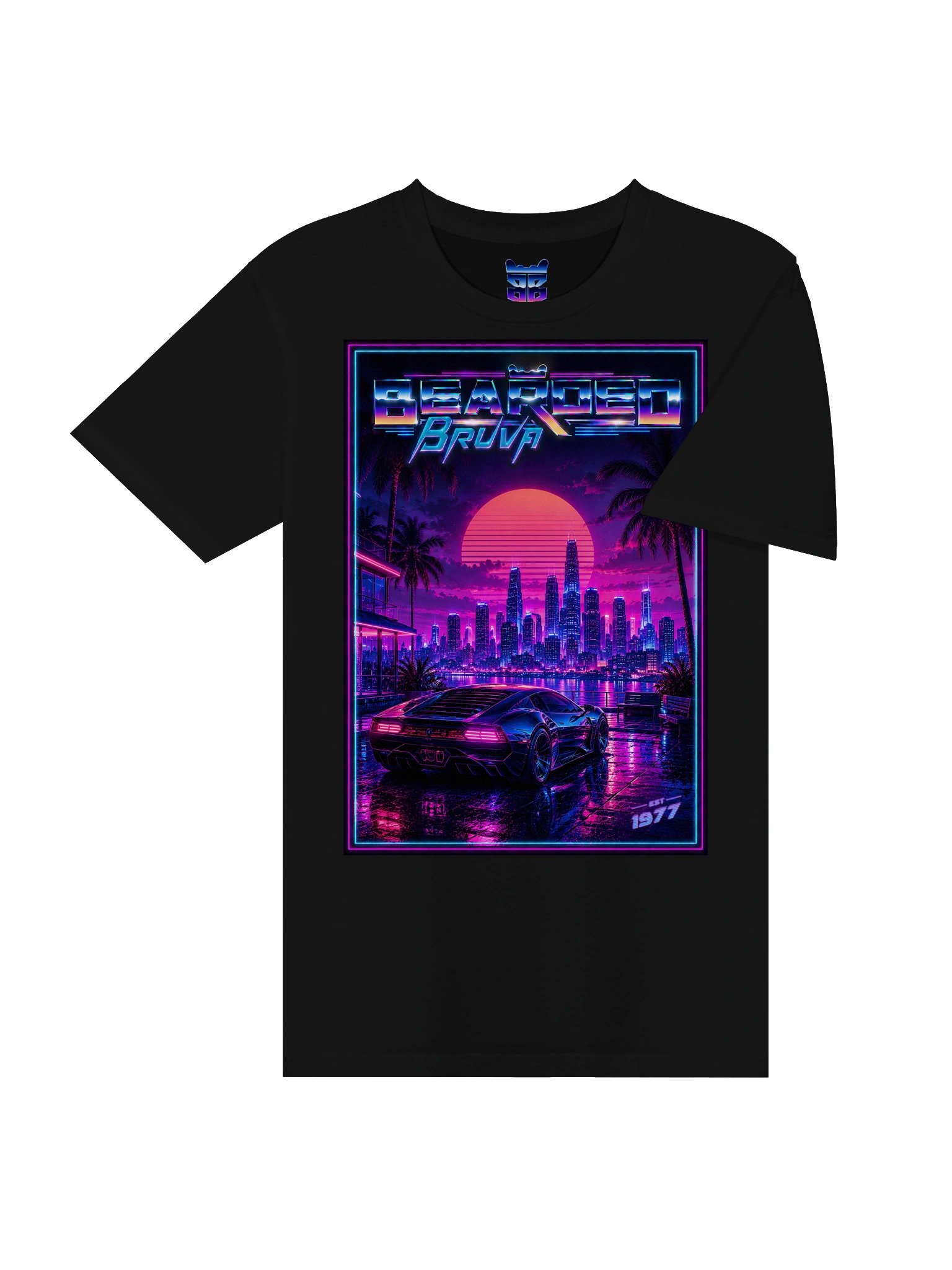 BeardedBruva Synthwave Tee product image (36)