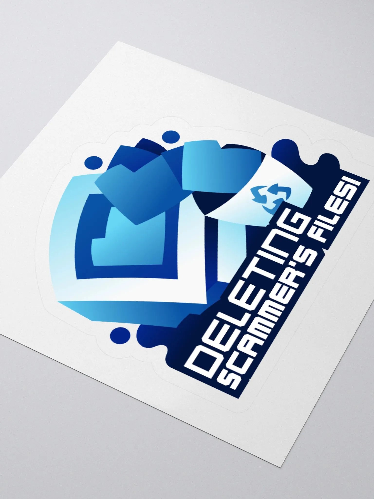 Deleting scammers files sticker product image (7)