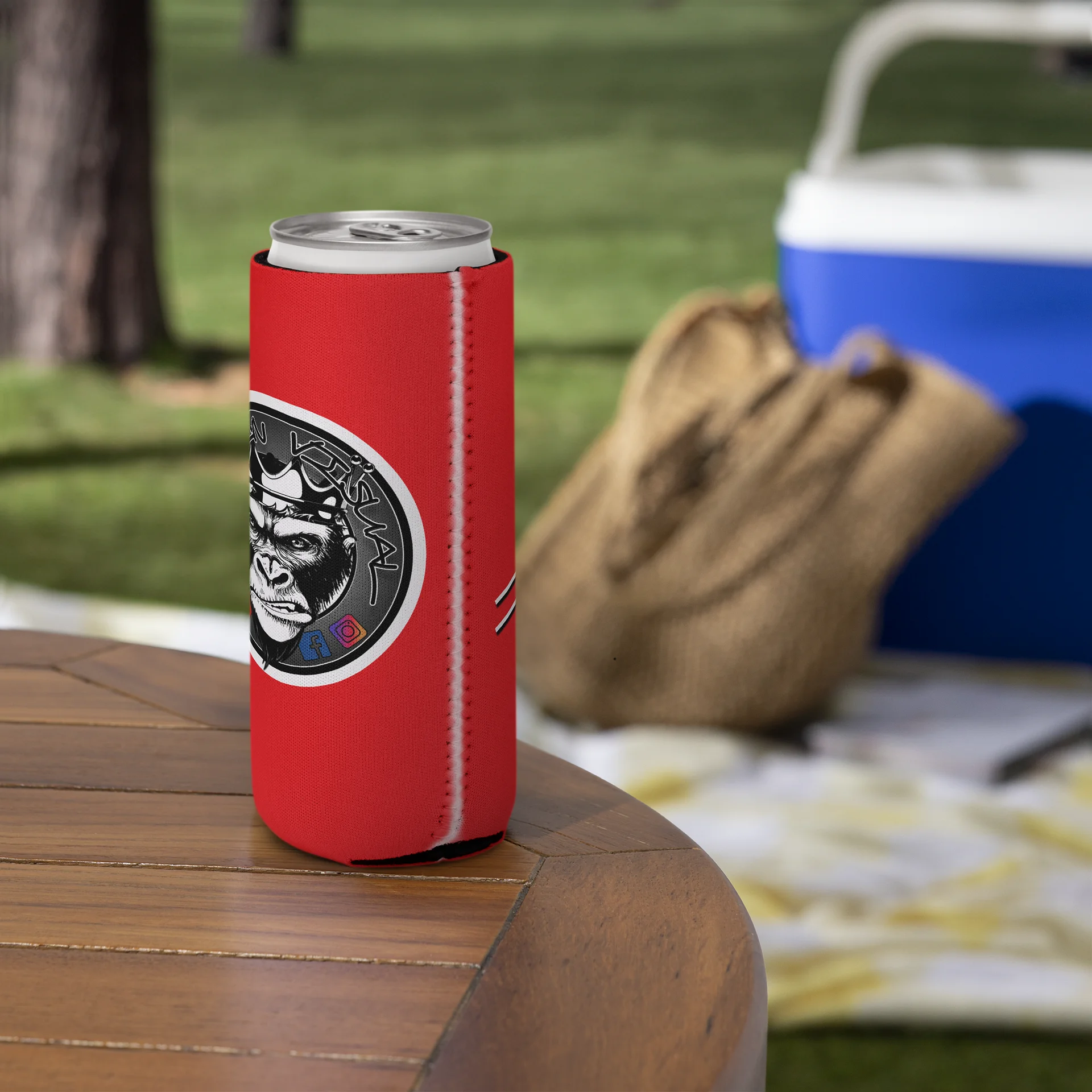 Signature 1 Gorilla Koozie - Red (slim) product image (5)