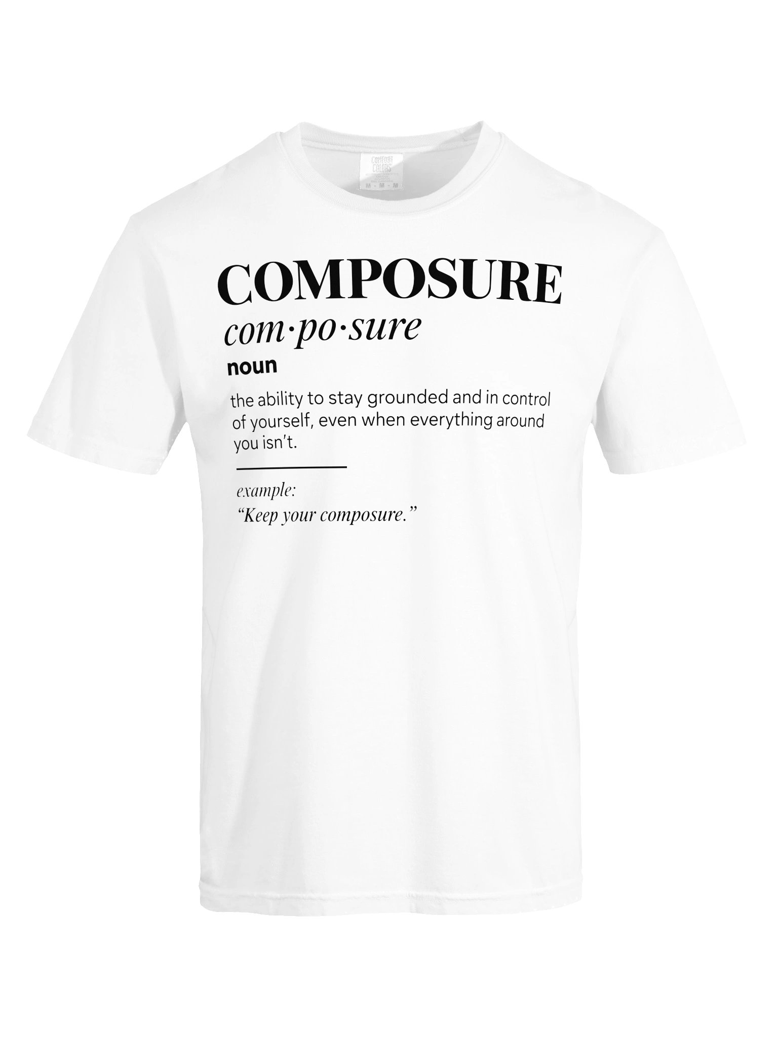 KYC “Composure” Tee — White product image (5)