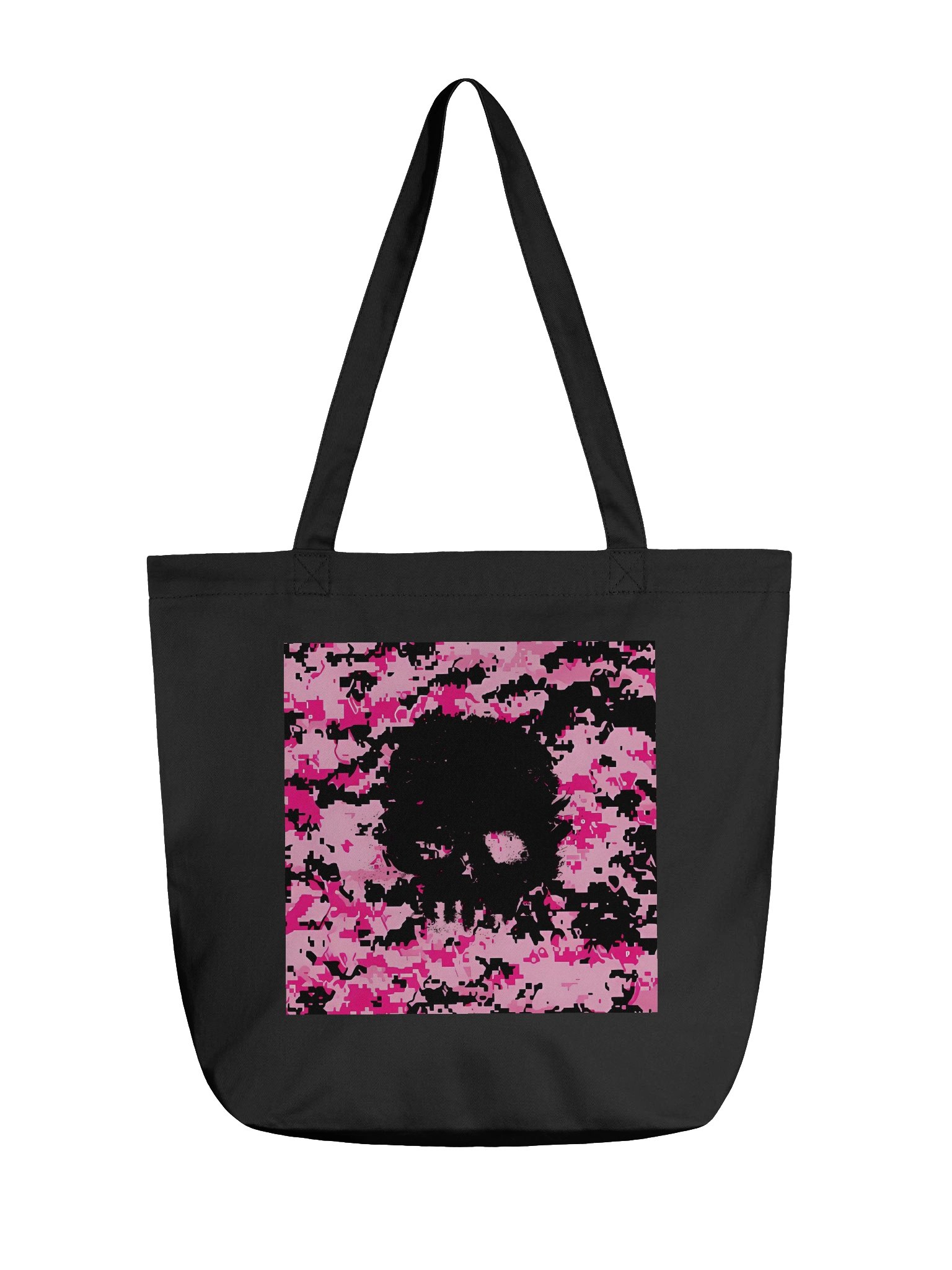 Pixelated Skull Chaos Tote Bag product image (1)