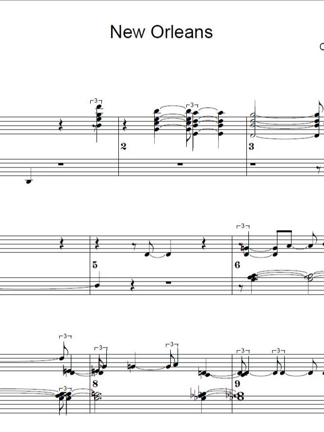 New Orleans - Piano sheet music product image (1)