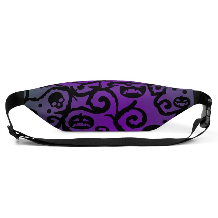 Green & Purple Scary Pumpkins Skull Fanny Pack product image (1)