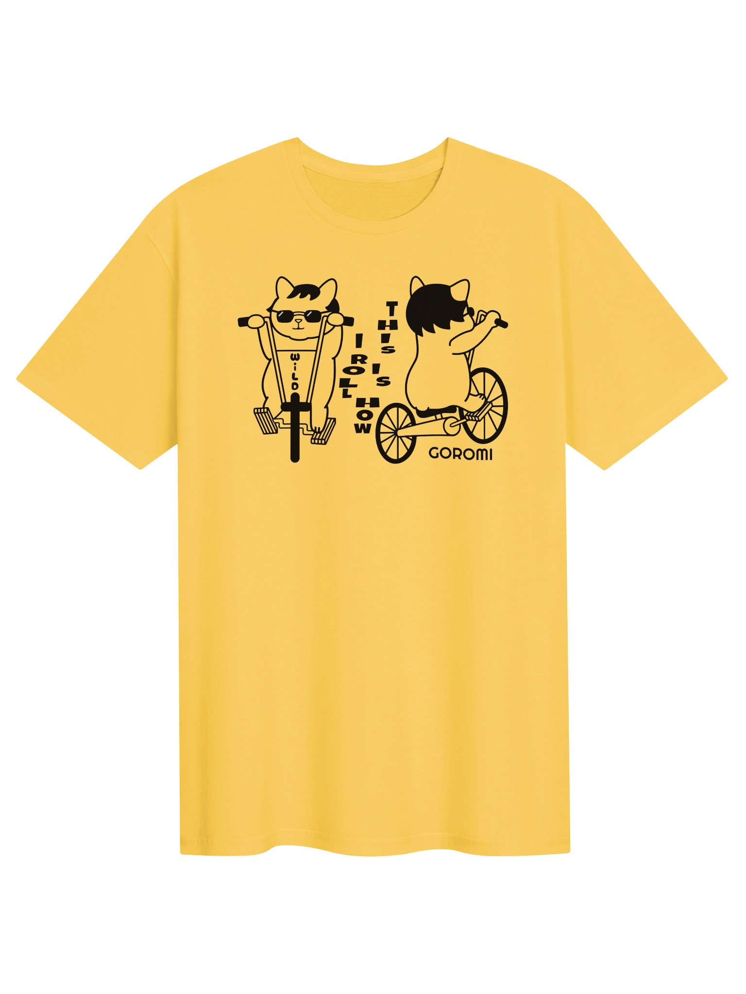 Goromi the Cat (Wild Biker) - Unisex Adult Super Soft Lightweight T-shirt product image (1)