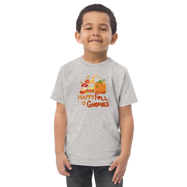 Fall with my Gnomies "Happy Fall, my Gnomies" Toddler Jersey T-Shirt product image (1)