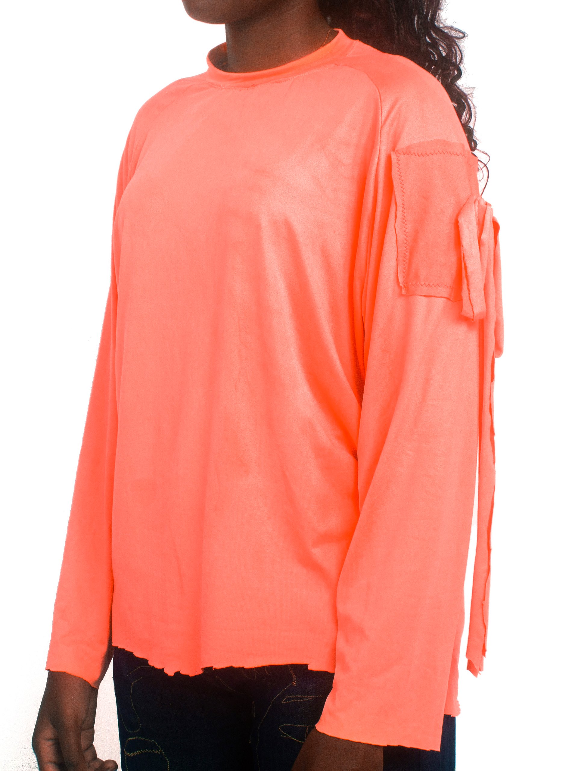 RAGLAN TEE L - BOW - Peach product image (2)