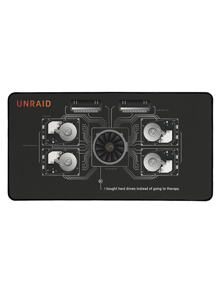 Unraid Command Center Desk Mat (Therapy Edition) product image (1)