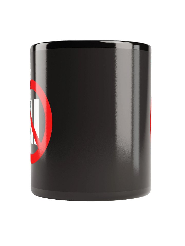 No AI Coffee Mug (black) product image (4)