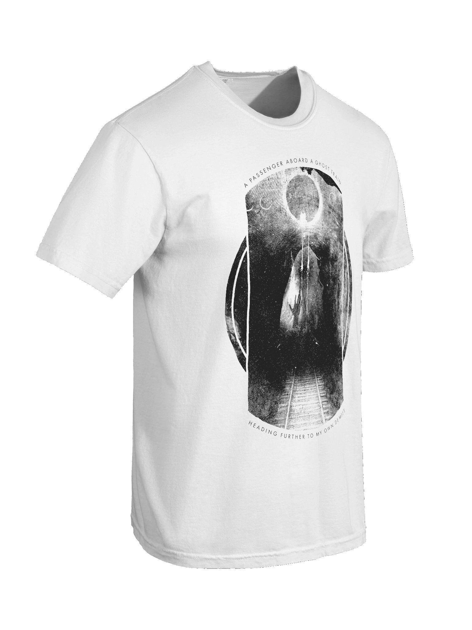 ghost train WHITE TEE product image (8)