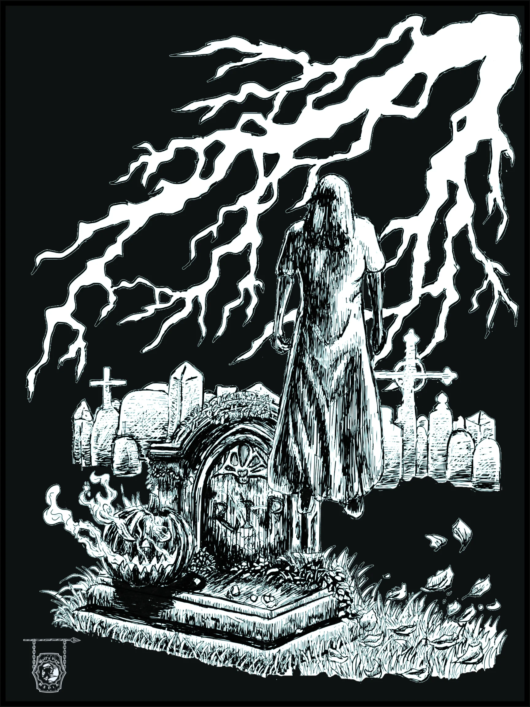 Phantom V- Halloween Night- Poster Print (Black Background) product image (1)