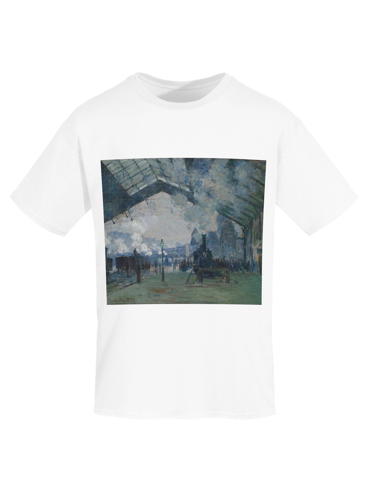 Impressionist Train Station Scene Tee product image (5)