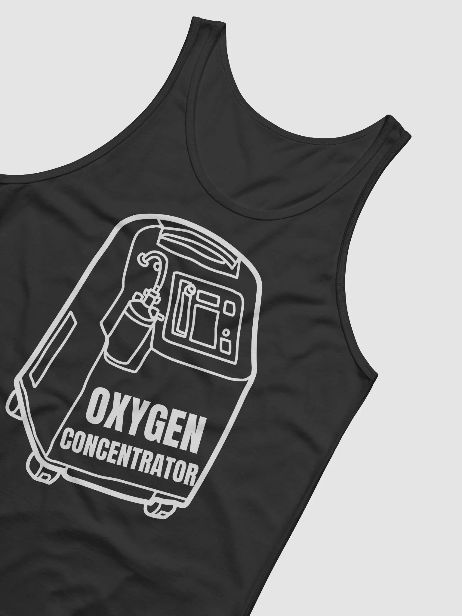 oxygen concentrator graphic design Jersey Tank product image (18)