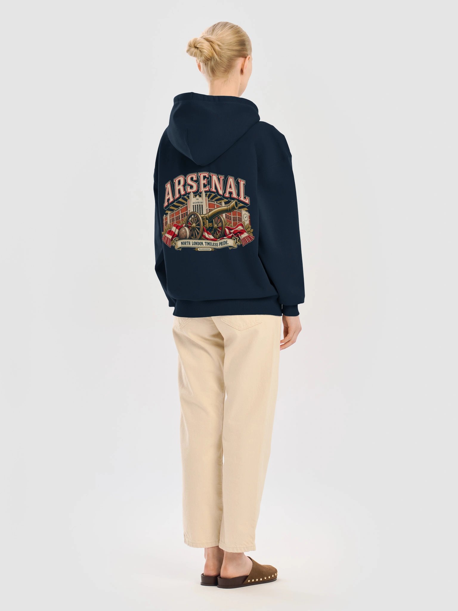 Arsenal Highbury Retro Football Hoodie | WanderOdd product image (14)