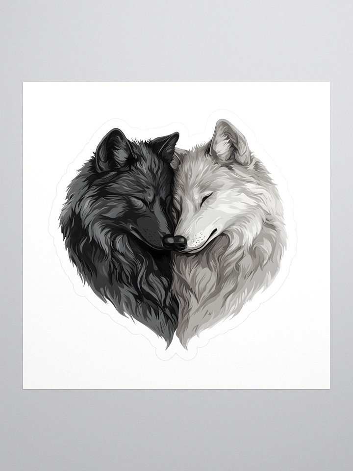 Yin Yang Wolves Sticker Set product image (1)