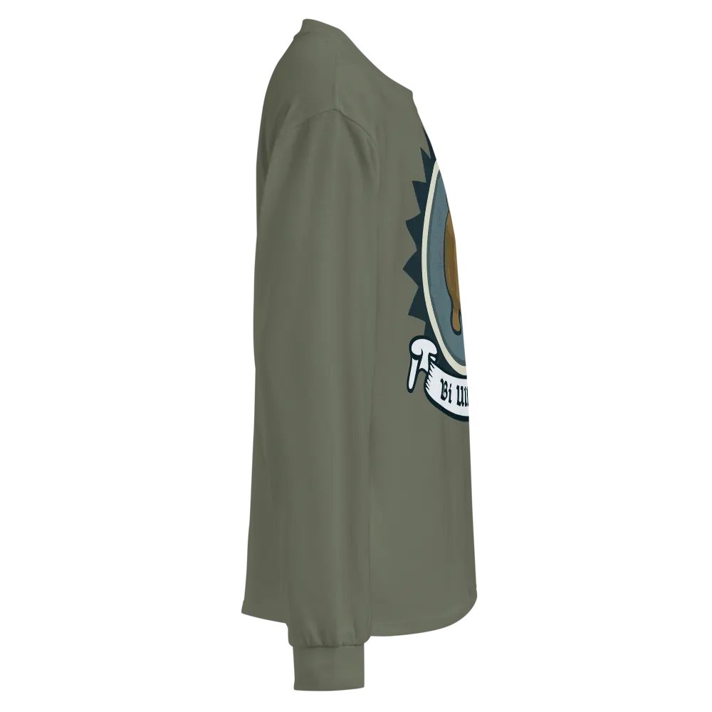 Béar Bí Ullamh AS Colour Premium Meáchan Trom Léine Sleeve Fada (Front Patch) product image (4)