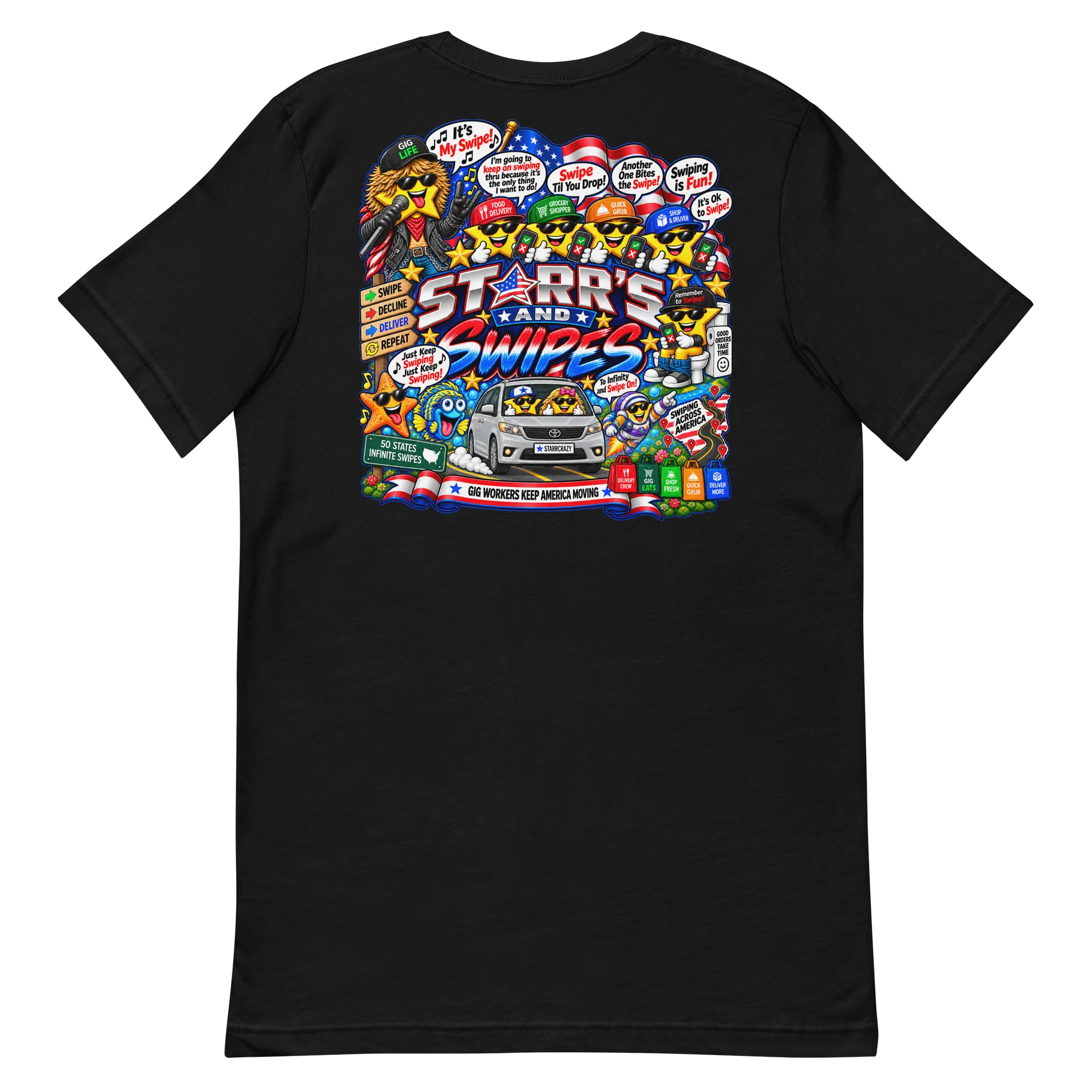 Starr’s & Swipes – Gig Life Tee. product image (6)