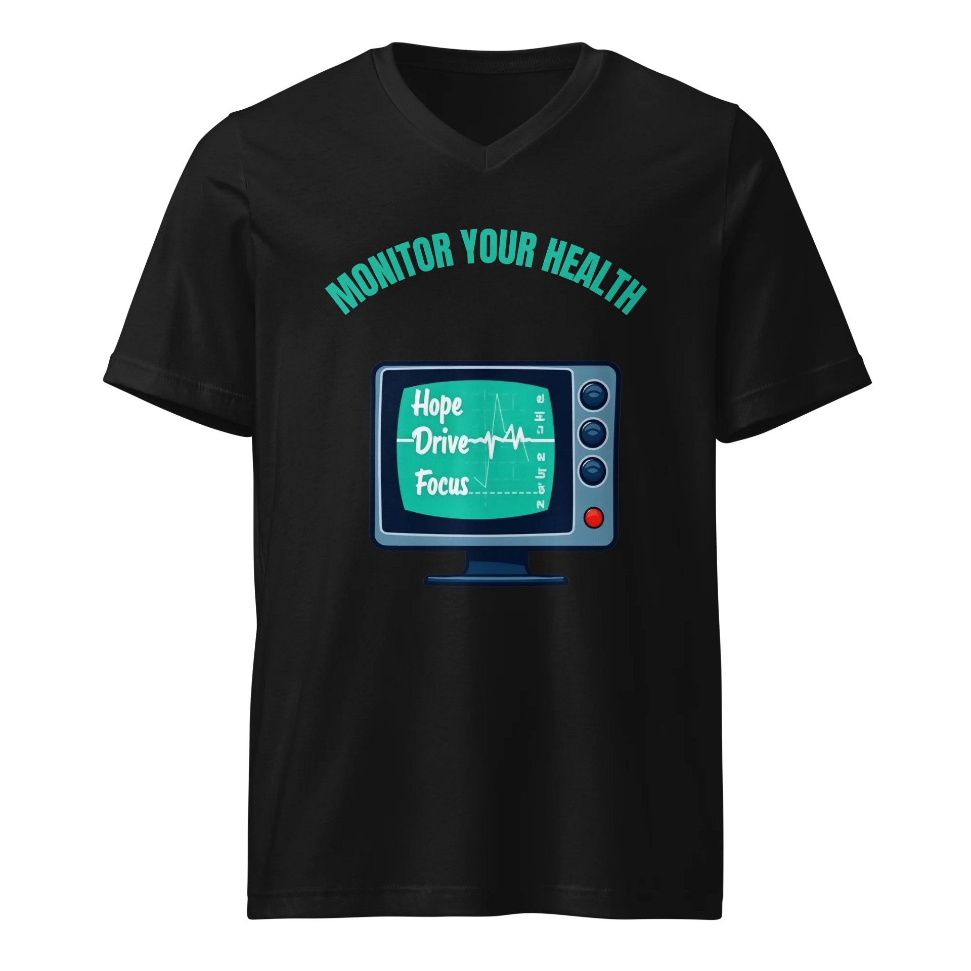 Heartbeat Monitor V-Neck Tee product image (1)