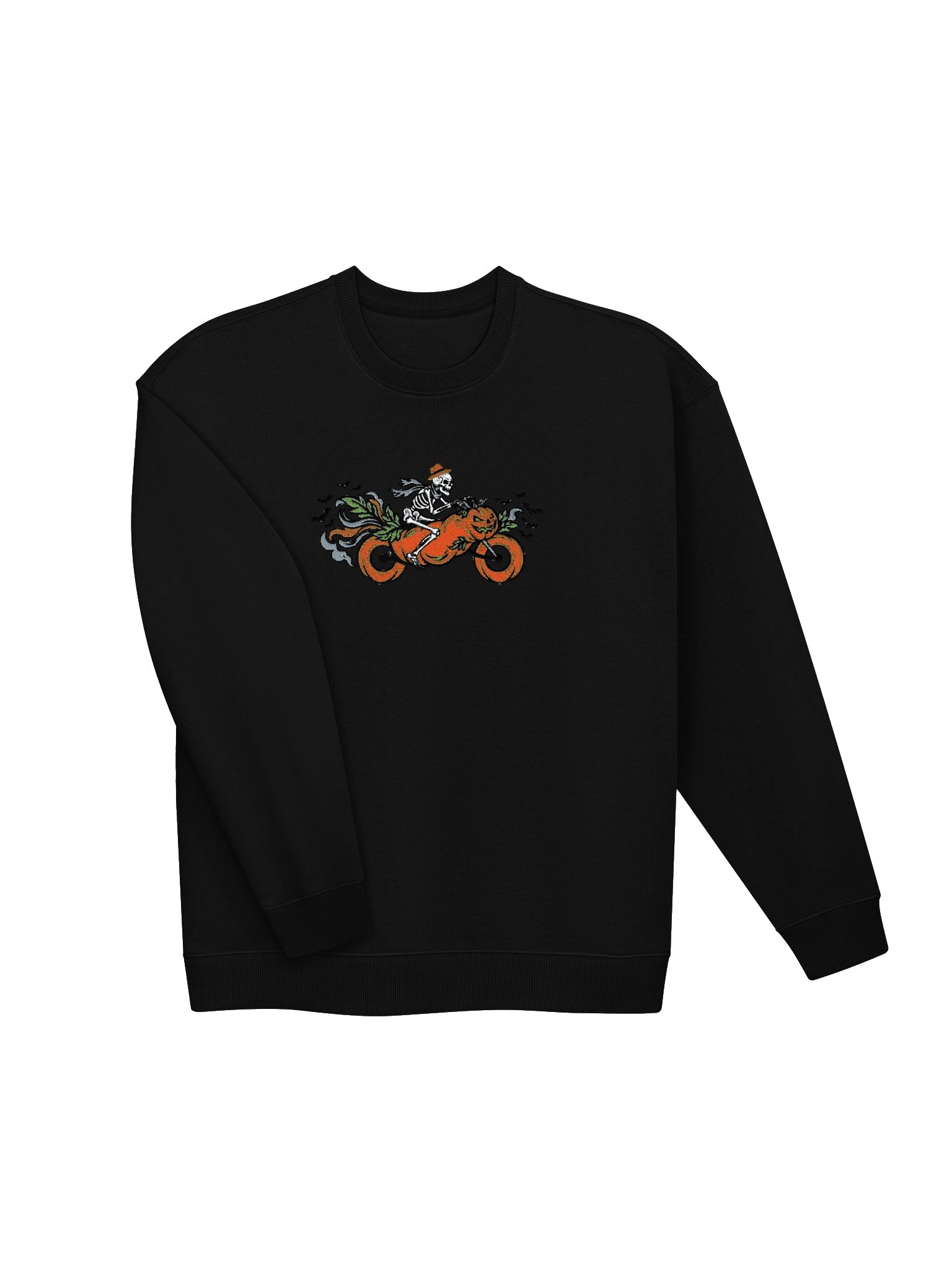 MINAY Originals | Halloween Edition Embroidered Skeleton Biker Oversized Sweatshirt product image (9)